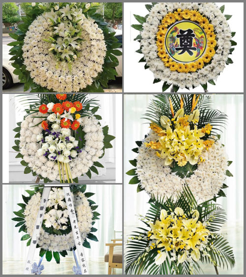湖南常德安乡县官垱镇五斗村的村花圈速递